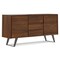 Lowry Sideboard Buffet Walnut Acacia Wood 60 Inch Industrial Storage Cabinet